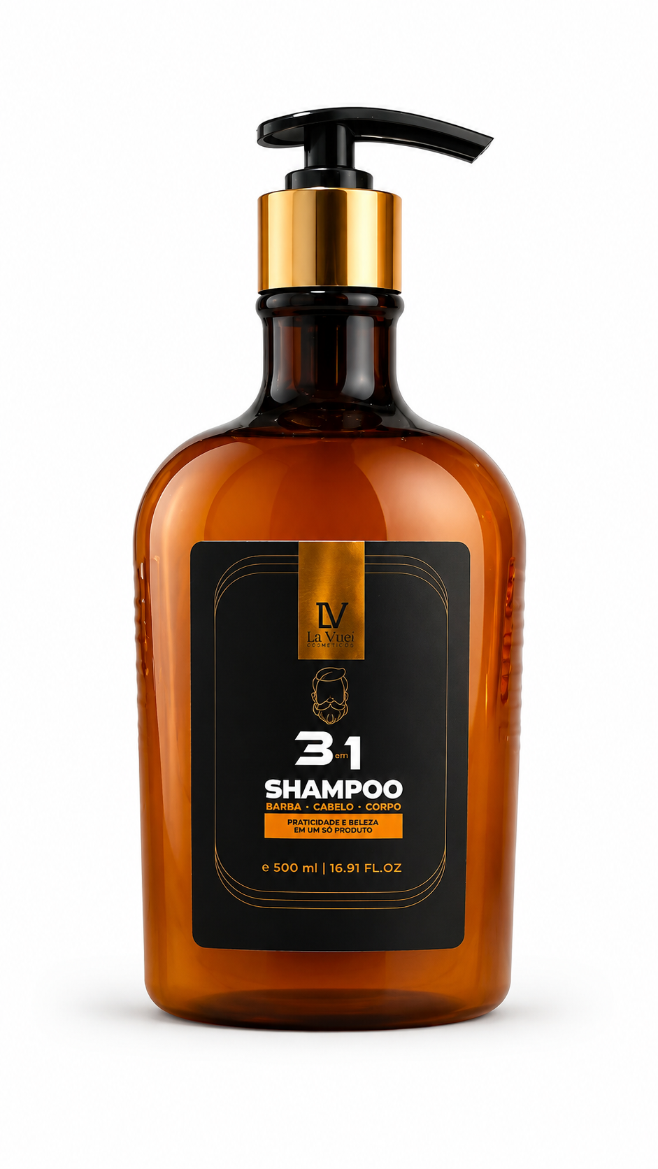 Shampoo 3 em 1  500ml | Linha Masculina