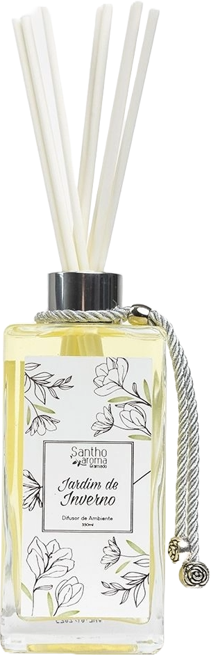 DIFUSOR DE AROMAS COM VARETAS JARDIM DE INVERNO 350ML - FRASCO VIDRO
